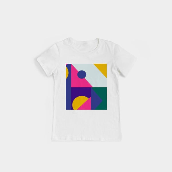 Color Abstract Women's Graphic Tee - ComfiArt