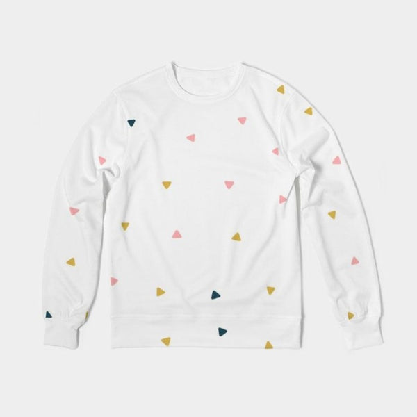 Abstract Fall Classic French Terry Crewneck Pullover - ComfiArt