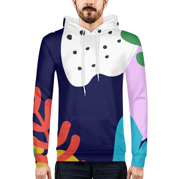 PopFloral Mens All-Over Print Hoodie - ComfiArt