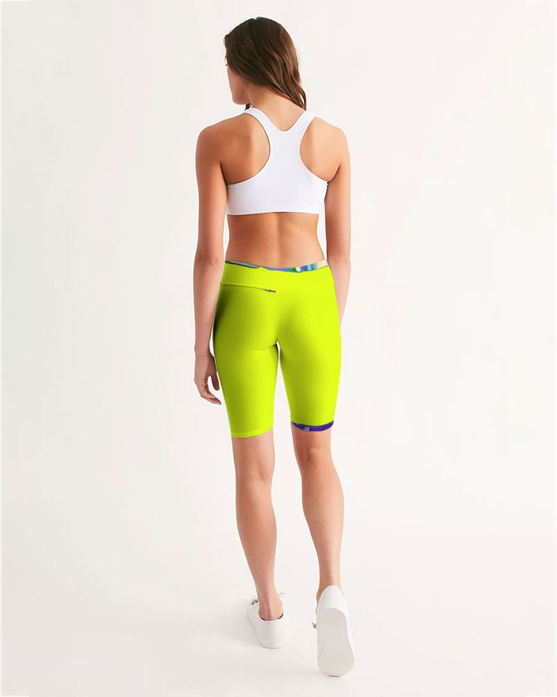 Neon Me Women's Mid-Rise Bike Shorts