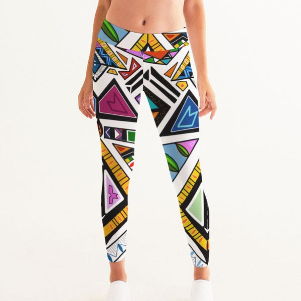 Ndebele -White Women's Yoga Pants