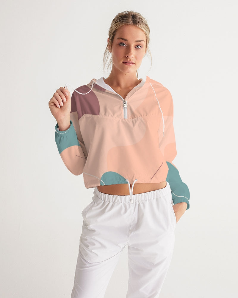 Spring Dew Women's Cropped Windbreaker