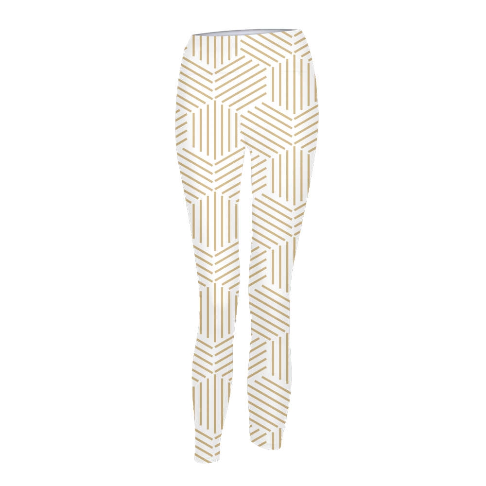 Gold HoneyComb Womens Yoga Pants - ComfiArt