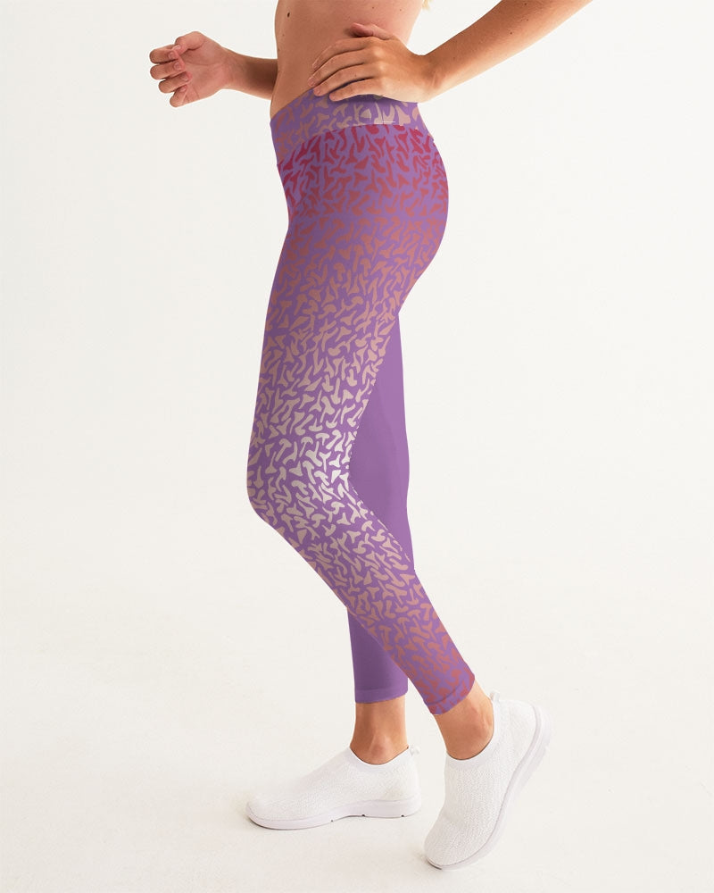 Anger Pink Women's Yoga Pants