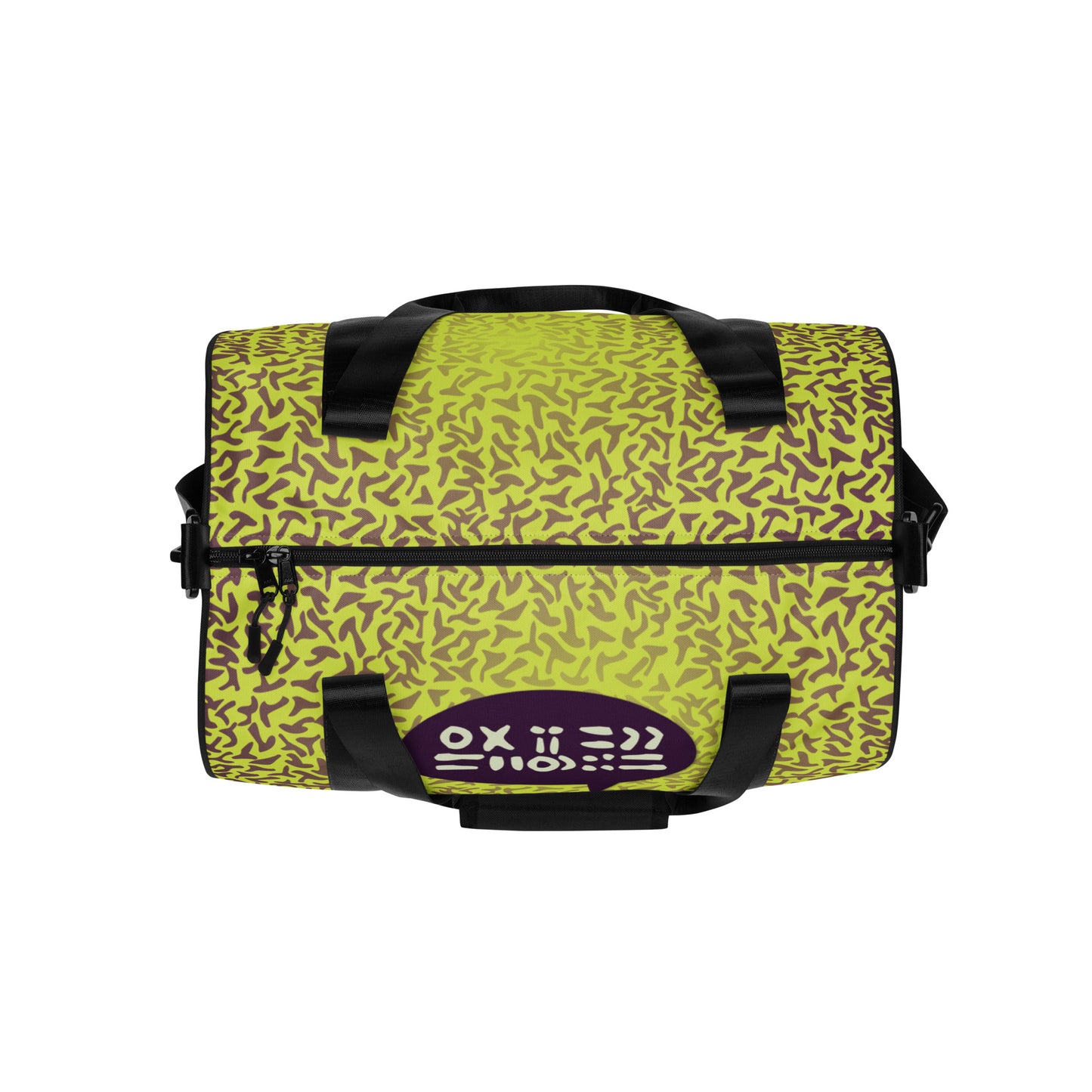 Suspicious All-over print gym bag