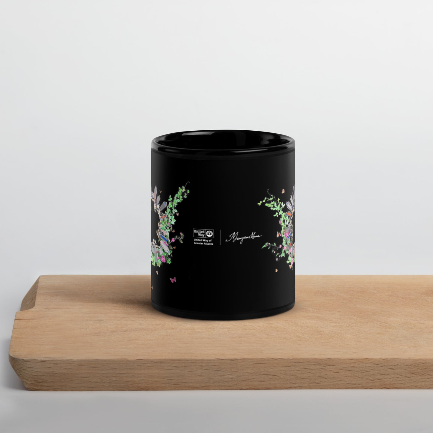 Marryam UWGA Black Glossy Mug