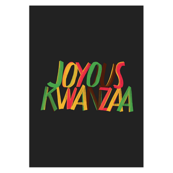 Joyous Kwanzaa Blank Folded Cards