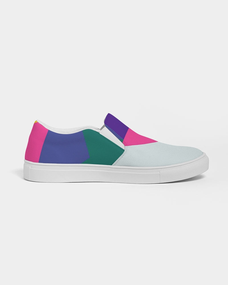 Color Abstract Women's Slip-On Canvas Shoe - ComfiArt