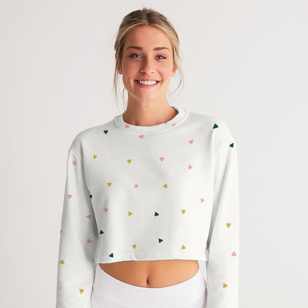 Abstract Cropped Sweatshirt - ComfiArt