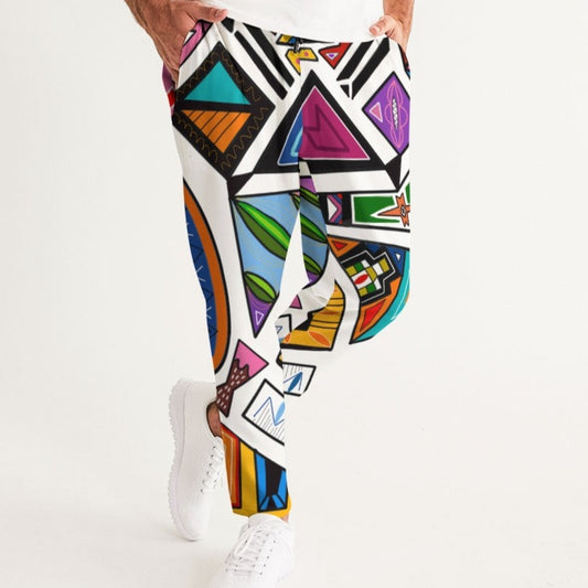 Ndebele -White Unisex Joggers