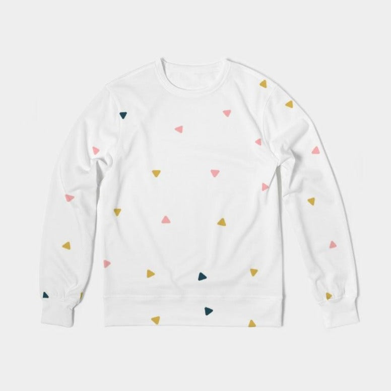 Abstract Fall Classic French Terry Crewneck Pullover - ComfiArt