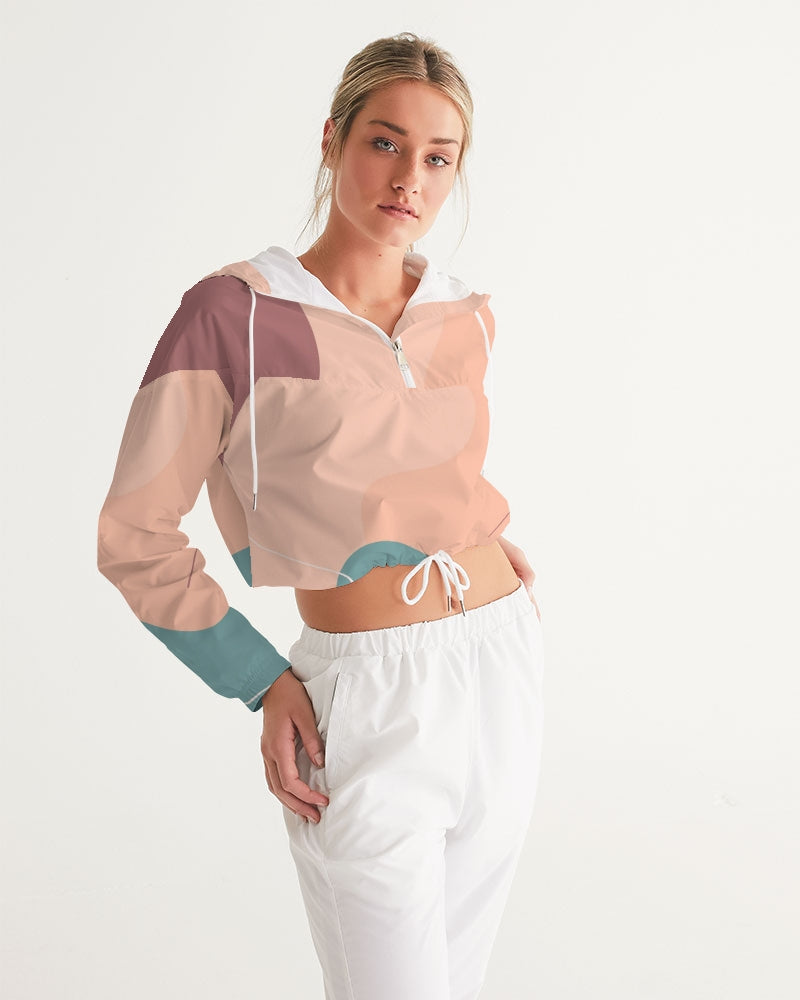 Spring Dew Women's Cropped Windbreaker