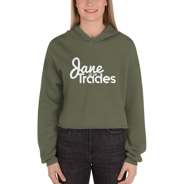 Jane of all Trades Crop Hoodie - ComfiArt