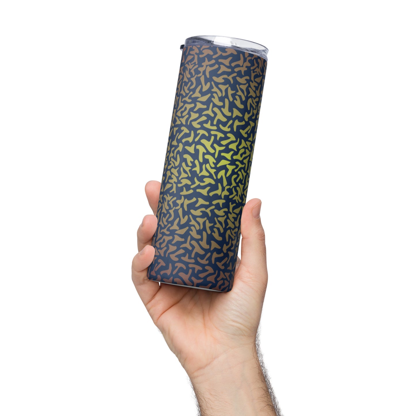 Suspicious Blue Stainless steel tumbler