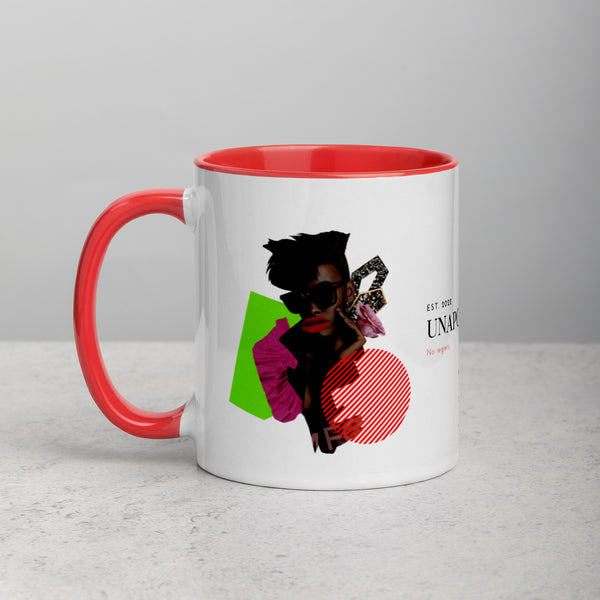 UNAPOLOGETIC Mug with Color Inside